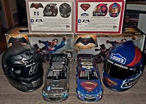 XTRA RARE Helmets-Dale Earnhardt Jr/Jimmie Johnson-Batman V Superman diecast set