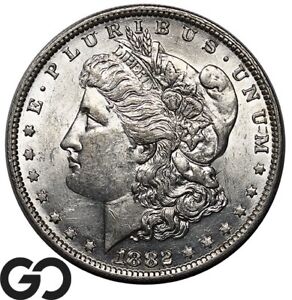 New Listing1882-O/S Morgan Silver Dollar Silver Coin, Brilliant Uncirculated++ Better Date