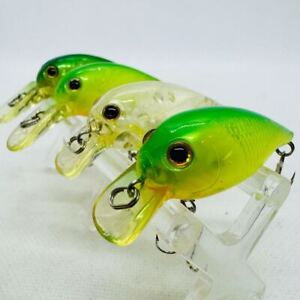 LUCKYCRAFT BEVY CRANK 45SR 45DR Lot of 4 Crankbait Fishing Lure From JAPAN
