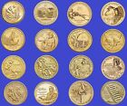 2009-2024 Sacagawea Native American 16 Coin BU Uncirculated Dollar Set