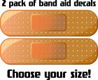 Band aid Bandage Dent Ding Scratch Cover Car Decal / Sticker Pack of 2 Decals