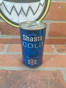 Vintage Shasta COLA SODA Pop Can Steel Flat Top SHAYWARD, CA.