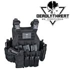 Urban Assault Black Storm Tactical Vest Plate Carrier