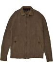 TED BAKER Mens Cardigan Sweater Size 4 Large Brown Lambswool BH00