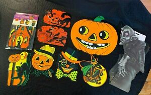 Lot of 12 Beistle Halloween Die Cuts Small - Large, New & Used