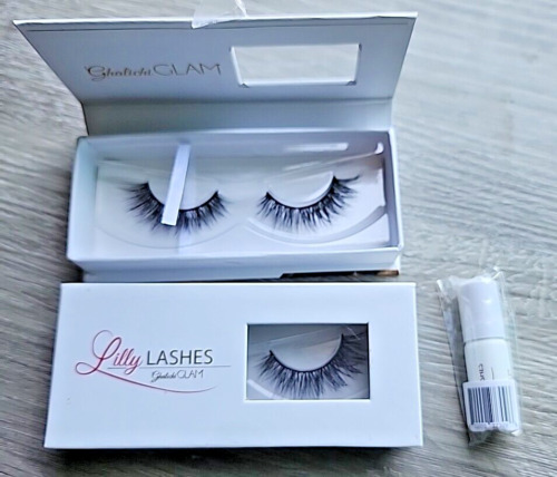 Lot Of 2 Lilly Lashes Ghalichi Glam Eyelashes With Free Glue