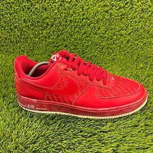 Nike Air Force 1 Low '07 Gym Red Mens Size 12 Athletic Shoes Sneakers 718152-605