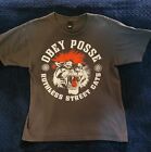 Obey Propaganda Men's Large Gray Graphic Short Sleeve T-Shirt