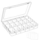 New ListingMauproy 18 Grids Large Plastic Organizer Box with Adjustable Large 18 Grids
