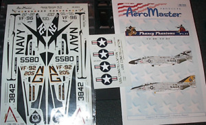 1/48 DECALS- AEROMASTER 48502 F-4J PHANTOM VF-92,96   2 OPTIONS