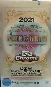 2021 Topps Allen & Ginter Chrome Factory Sealed Hobby Box