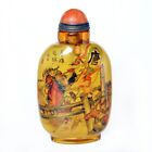Chinese Internally painted Snuff bottle Glass Beijing Opera Figure Painting