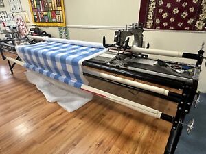 long arm quilting machine with frame used