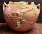 New ListingVintage Roseville Pottery Snowberry Rose Brown Double Handle Jardiniere IRB-5