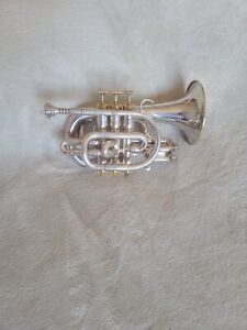 New ListingIncredible Marcinkiewicz Rembrandt Pocket Trumpet in Silver with Gold Accents