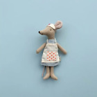 Tiny Nurse Mouse Cloth Toy Doll Little Mice Soft Plushies For Maileg Collection