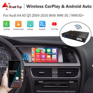 Wireless CarPlay Android Auto Retrofit Kit For Audi A4 A5 S4 S5 Q5 MMI3G Mirror (For: More than one vehicle)