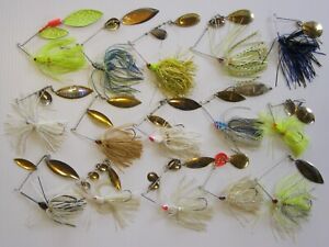 New ListingSpinnerbait Used Lot Of  15 Mixed Colors / Brands / Weights