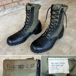 1965 Vtg US Army 2nd Pattern ARVN ADVISOR Combat Tropical 11 R Jungle Boots 60s