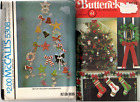 2 VTG Christmas Decor Sewing Patterns Butterick 5093 & McCalls 5308 UNCUT