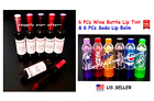 12 PCs Wine Bottle Lip Tint & Soda Bottle Lip Balm Set - All 12 PCs Lip Care Set
