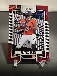 2023  Panini Absolute Russell Wilson Red Squares SP /499 Denver Broncos