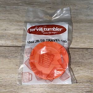 Tervis Tumbler 10oz JR-T Travel Lid with Slider in ORANGE (New)