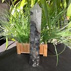 New Listing3.63LB Natural black tourmaline crystal tower polished and healed 1650g
