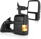 For 99-07 Ford F250-F550 Super Duty Power Heated Turn Signal Smoke Tow Mirrors (For: More than one vehicle)