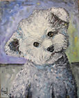 New ListingFIDGIE lost dog new oil painting 8x10 canvas original signed art signed Crowell