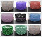 Wholesale Lots 6 Pcs 6/8/10/12mm Natural Gemstone Crystal Stretch Bracelet 7.5”
