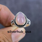 Rose Quartz 925 Sterling Silver Ring Mother's Day Gift Jewelry All Size SA-127