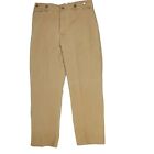 Vtg Wah Maker Size 38x30 Button Fly Brown Duck Canvas Men's Pants Made In USA
