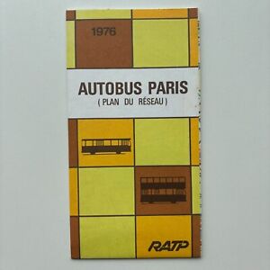 1976 RATP Plan bus network Paris