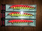 Rapala FLOATING MAG 14's===3 HOT TIGER COLORED FISHING LURES=WOOD