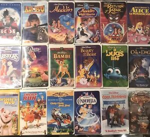 New ListingLot Of 18 Mostly Disney VHS Movies Collection Tested PLEASE READ DESCRIPTION