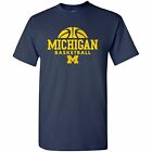 Basketball Hype University of Michigan Wolverines Licensed Mens T-Shirt Unisex