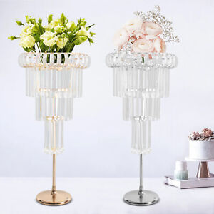 Crystal Flower Stand &Light Table Decorative Centerpiece for Wedding Anniversary