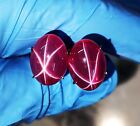 6 Rays NATURAL RED Star Ruby 20 Ct Oval Cabochon CERTIFIED Loose Gemstone