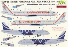 Airbus A321 & A320 Aeroflot & NWA & Livingston & V-bird Brasil Decals BD144-360