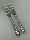 Antique 1900 Sterling Silver Dinner Forks Set Of 2 Irving by Wallace No Monogram
