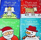 Usborne Lot of 4 Touchy-Feely “That's Not My…” Snowman...Reindeer…Santa…Angel