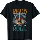Vintage Retro 80s Rock & Roll Music Guitar Wings T-Shirt