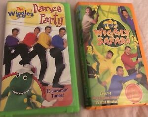 The Wiggles Dance Party & The Wiggles Safari VHS