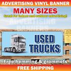 USED TRUCKS Advertising Banner Vinyl Mesh Sign car auto service garage for sale