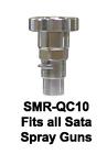 Q-Cup Spray Gun Cup Adapter SMR-QC10 - Fits Full Size SATA Gravity Spray Guns
