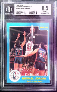 1986 Star Best of the New/Old #2 Michael Jordan Rookie RC BGS 8.5 (9.5/9/9/8)