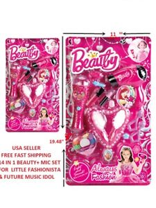 Toys For Girls Age 4 5 6 7 8 9 10 11 Year Old Kids Beauty Set+Mic Birthday Gift