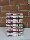 TDK D90 Vintage 1985 Normal Position Type I Blank Cassette Tapes Sealed Lot of 9