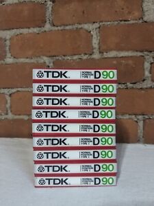 New ListingTDK D90 Vintage 1985 Normal Position Type I Blank Cassette Tapes Sealed Lot of 9